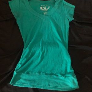 Green v neck